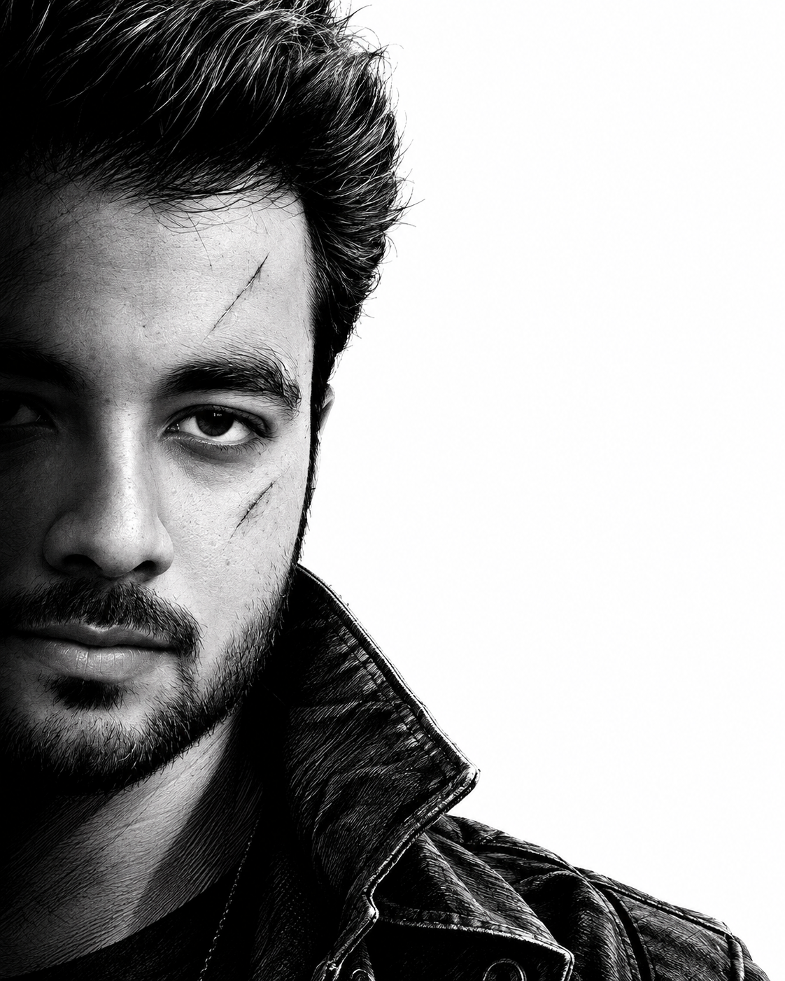 Portrait of Rishi Srivastav — High Key / Mono