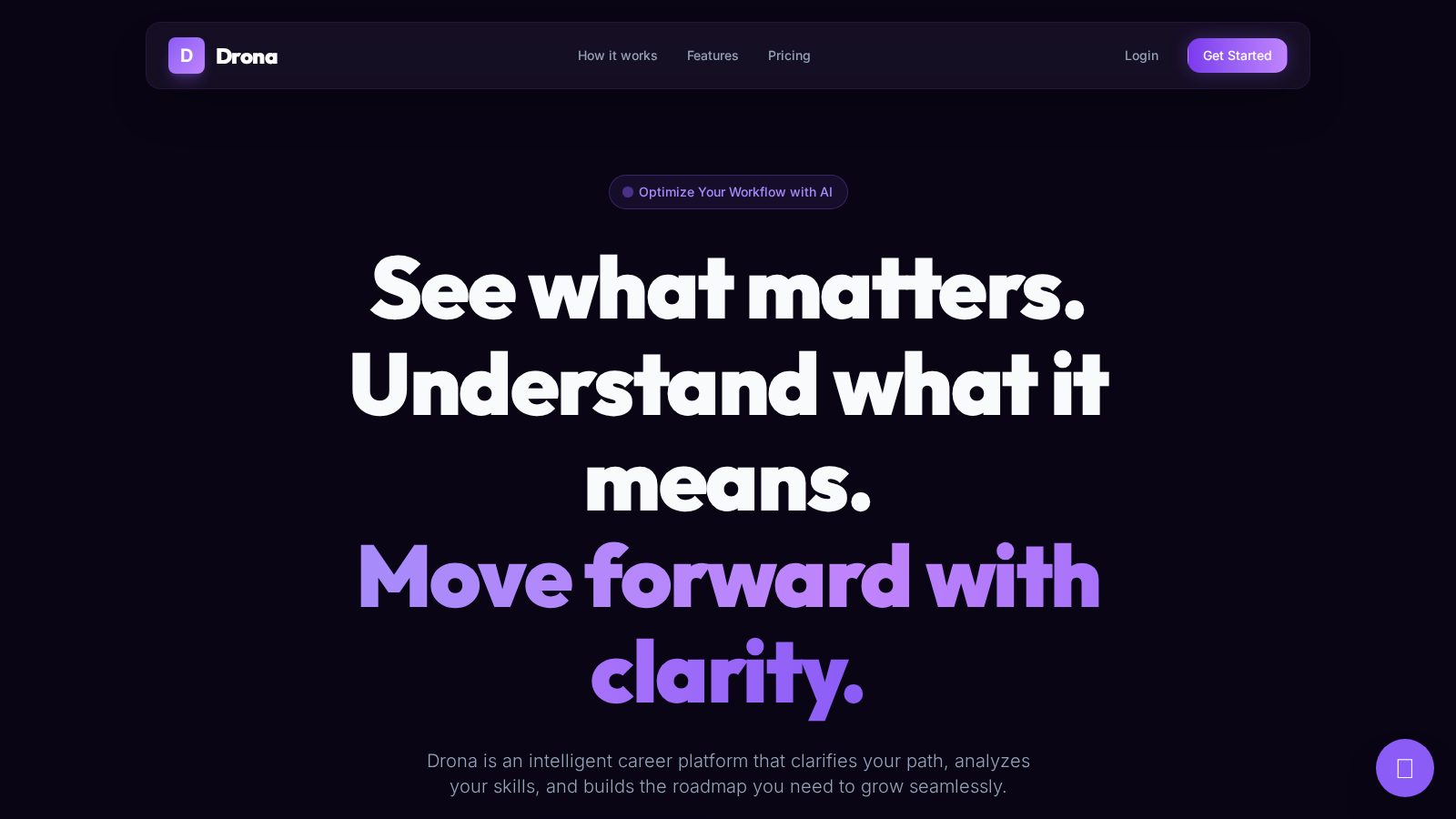 Drona — live project screenshot