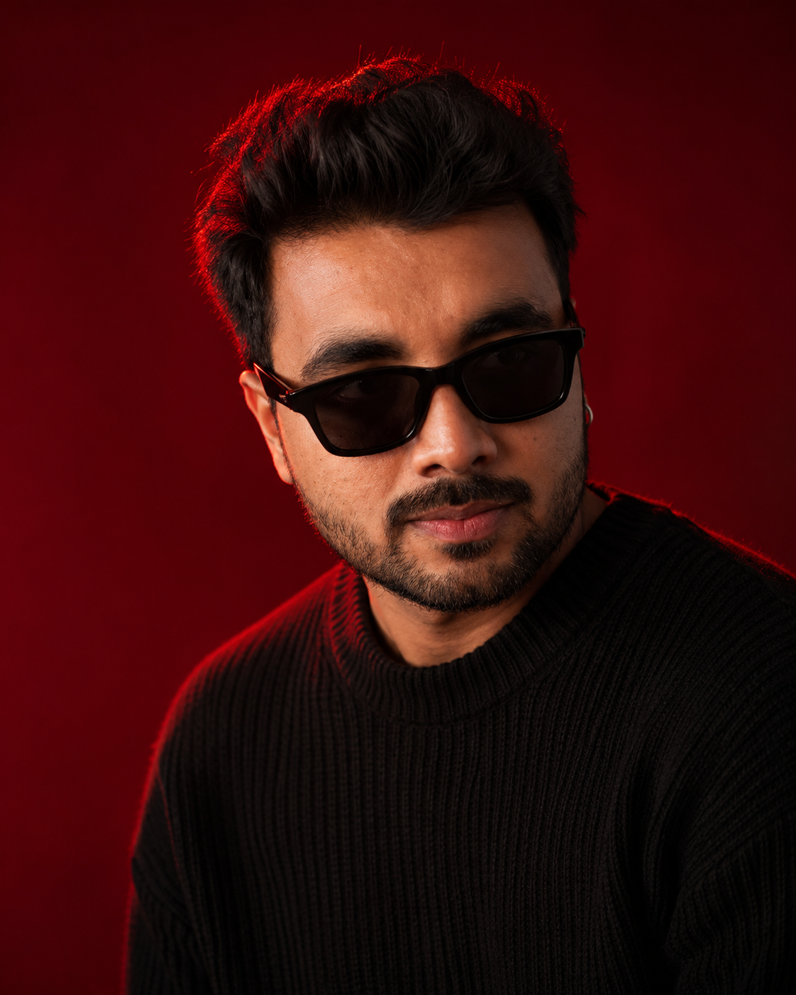 Portrait of Rishi Srivastav — Crimson / Shades